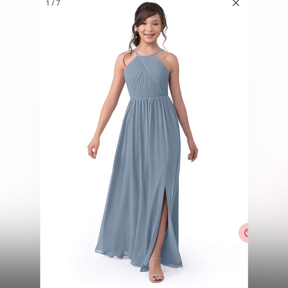 NWT- Azazie Leighton JBD (Size J14)- Color: Neptune - Picture 7 of 13